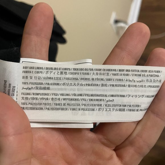 Abercrombie Black Winter Parka Jacket NWOT - Picture 9 of 9